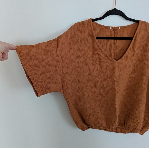 Cotton Gauze Oversize Tee - Picture 2 of 3